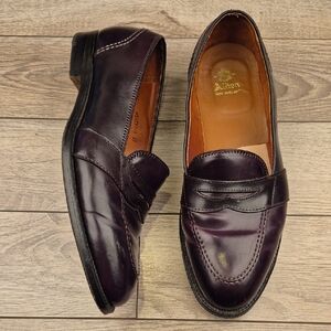 ALDEN Full Strap Shell Cordovan Leather Color 8 Sz 11 C/E Mens Loafers Shoes 684